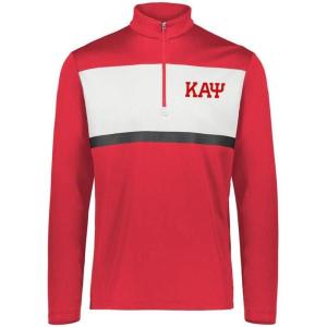Kappa Alpha Psi Prism Bold 1/4 Zip Pullover(Maroon/White)