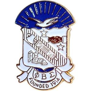 Phi Beta Sigma 3D Color Shield Pins