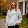 Greekgear Alpha Gamma Delta Lightweight Varsity Mockneck Sweatshirt