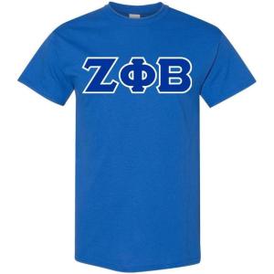 Zeta Phi Beta Lettered Shirts(Royal Blue)
