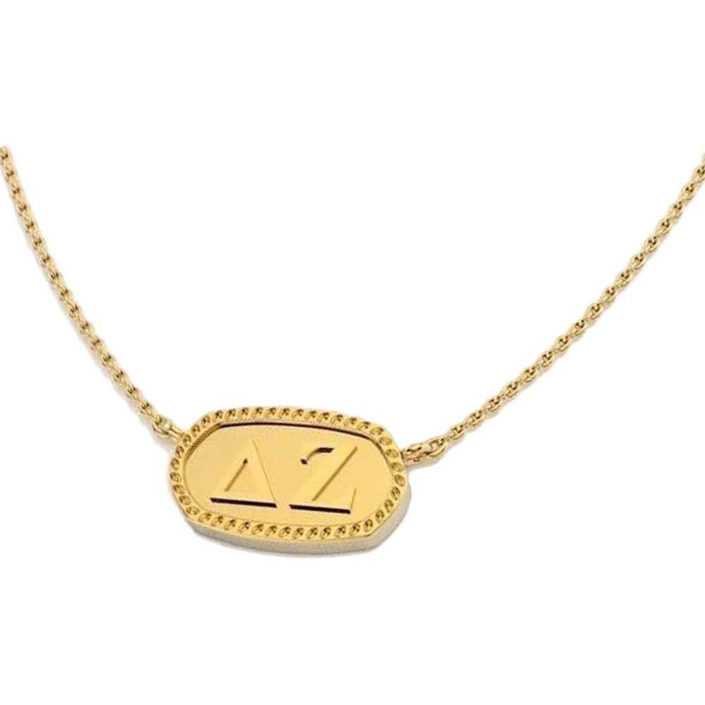 imageGreekgear Delta Zeta Athena NecklaceGold Plated