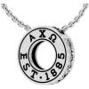 Greekgear Alpha Chi Omega Circle Established Charm Necklace