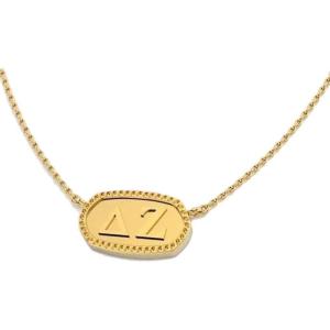 Greekgear Delta Zeta Athena Necklace(Gold Plated)