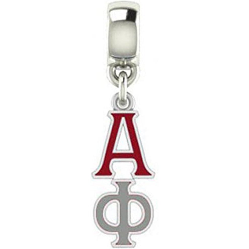 imageGreekgear Alpha Phi ColorFilled Stainless Lavaliere Necklace