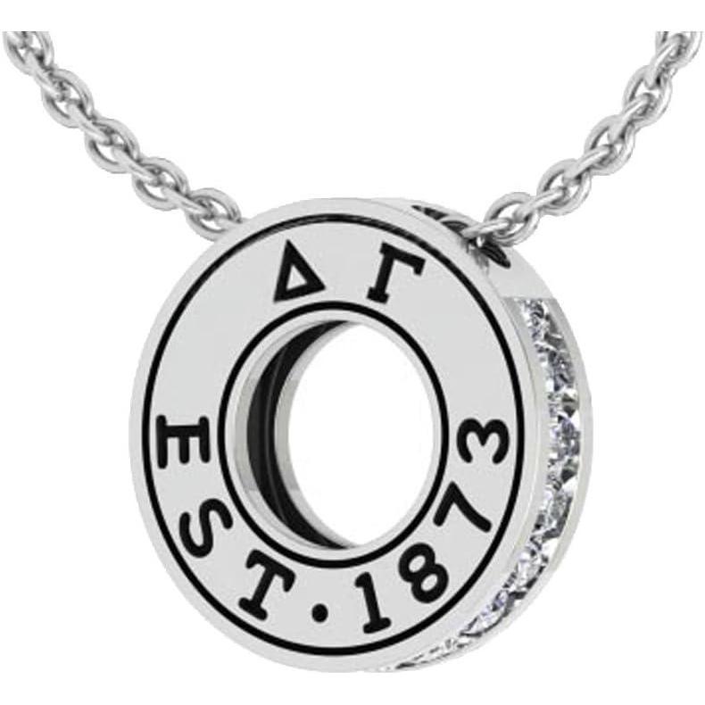 imageGreekgear Delta Gamma Circle Established Charm Necklace