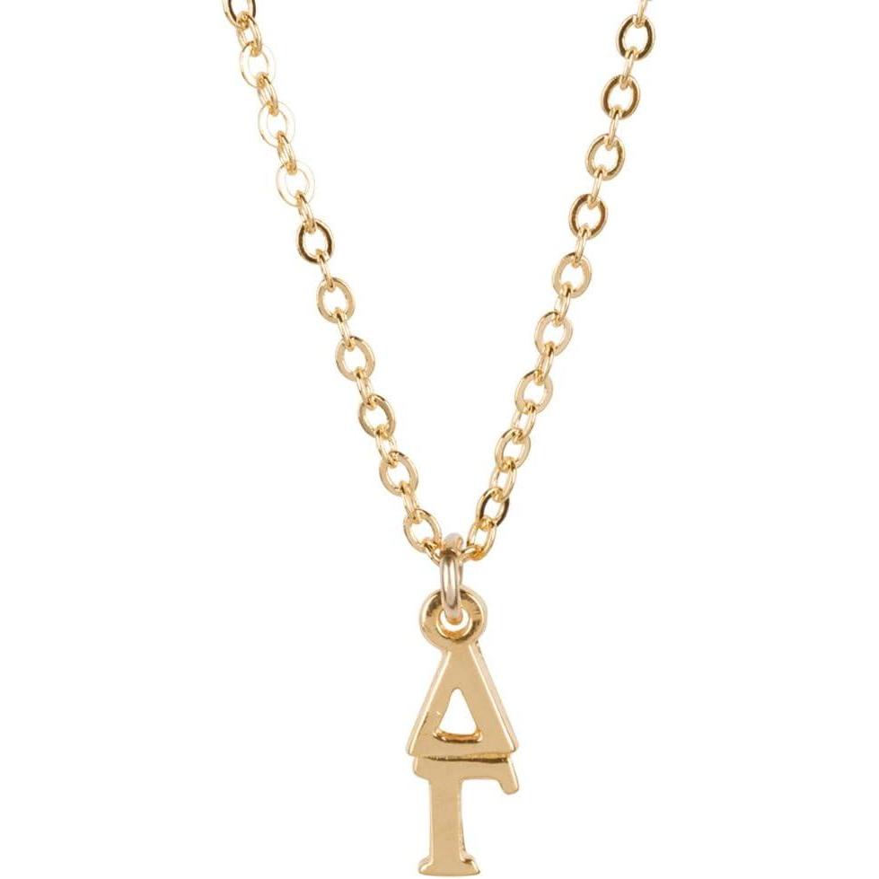 imageGreekgear Delta Gamma Gold Plated Lavaliere Necklace