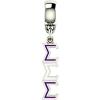 Greekgear Sigma Sigma Sigma Color-Filled Stainless Lavaliere Necklace