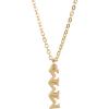 Greekgear Sigma Sigma Sigma Gold Plated Lavaliere Necklace