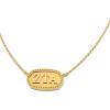 Greekgear Zeta Tau Alpha ZTA Athena Necklace(Gold Plated)