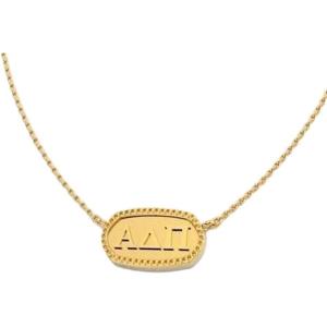 Greekgear Alpha Delta Pi Athena Necklace(Gold Plated)