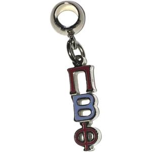 Greekgear Pi Beta Phi Color-Filled Stainless Lavaliere Necklace