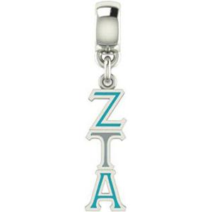 Greekgear Zeta Tau Alpha ZTA Color-Filled Stainless Lavaliere Necklace