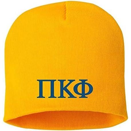 imageGreekgear Pi Kappa Phi PI PHI 8 Inch Beanie Gold