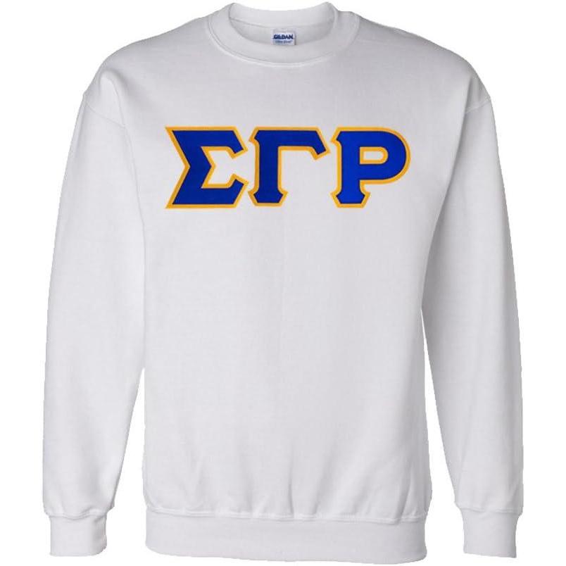 imageGreekgear Sigma Gamma Rho Lettered CrewneckWhite
