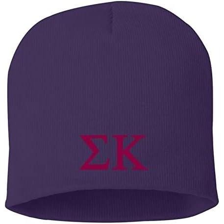 imageGreekgear Sigma Kappa 8 Inch Beanie Purple