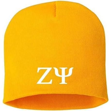 imageGreekgear Zeta Psi 8 Inch Beanie Gold