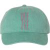 Delta Zeta Mod Pigment Dyed Baseball Cap(Seafoam W/Hot Pink Thread Color)