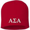 Greekgear Alpha Sigma Alpha ASA 8 Inch Beanie Red
