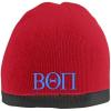 Greekgear Beta Theta Pi Two Tone Knit Beanie Red/Black