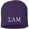 Greekgear Sigma Alpha Mu 8 Inch Beanie Purple