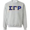 Greekgear Sigma Gamma Rho Lettered Crewneck(Sports Grey)