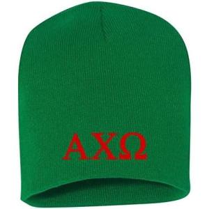 Greekgear Alpha Chi Omega 8 Inch Beanie Kelly Green