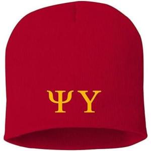 Greekgear Psi Upsilon 8 Inch Beanie Red