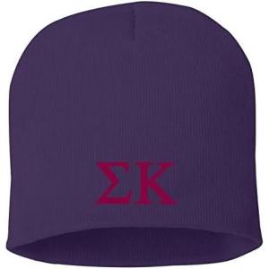 Greekgear Sigma Kappa 8 Inch Beanie Purple