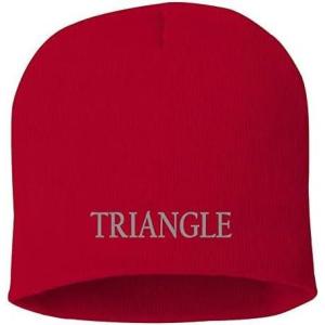 Greekgear Triangle 8 Inch Beanie Red