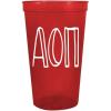 Greekgear Alpha Omicron Pi Carson Stadium 22 Oz. Cup (Pack of 4) Red