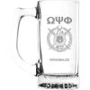 Omega Psi Phi Glass Engraved 25 Ounce Mug