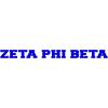 Zeta Phi Beta Long Window Sticker Royal Blue