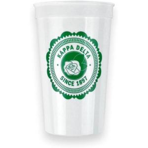 Greekgear Kappa Delta Old Style Classic Giant Plastic Cup Set of 4