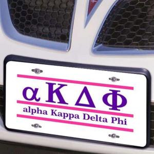 Alpha Kappa Delta Phi Lettered Lines License Cover