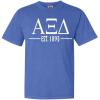 Alpha Xi Delta Custom Greek Lettered Short Sleeve T-Shirt(Flo Blue)