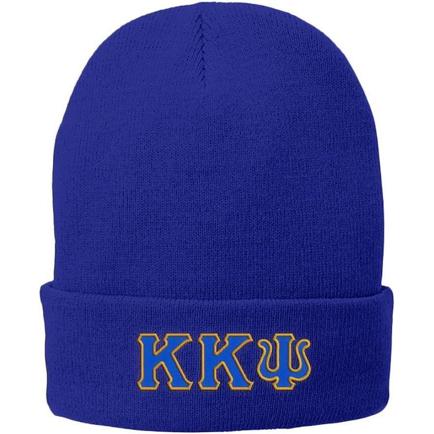 imageKappa Kappa Psi Big Greek Lettered Knit CapAthletic Royal