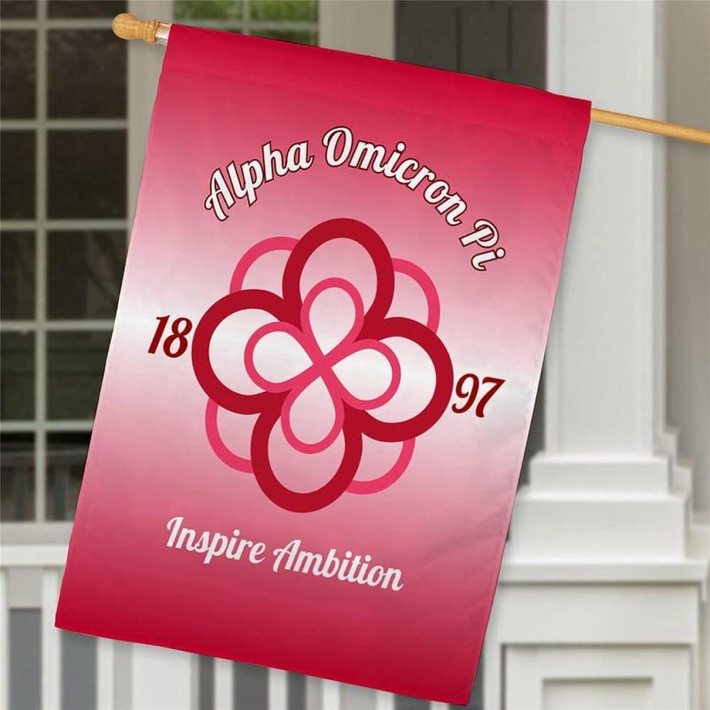 imageAlpha Omicron Pi AOII House Flag