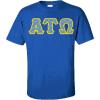 Alpha Tau Omega ATO Fraternity Crest Twill Letter Tee(Royal Blue)