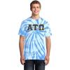 Alpha Tau Omega Essential Tie-Dye Lettered Tee(Light Blue)