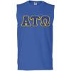 Alpha Tau Omega Lettered Sleeveless Tee(Royal Blue)