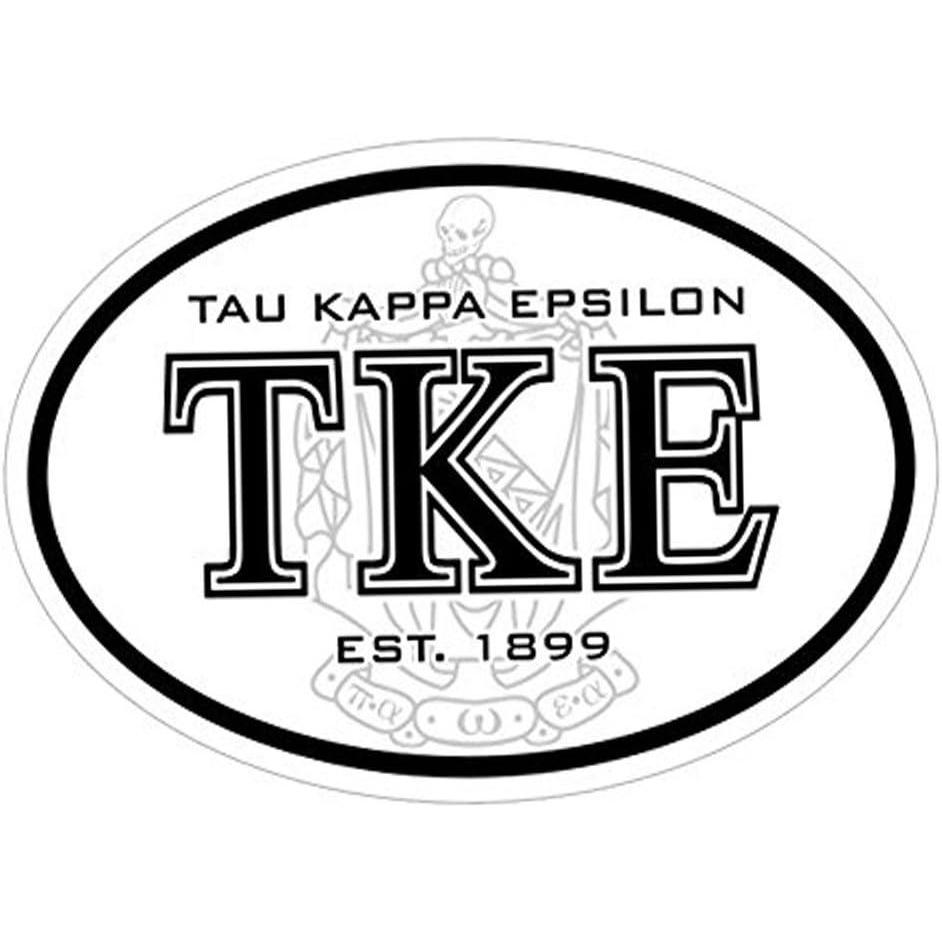imageTau Kappa Epsilon TKE Oval Crest Bumper Sticker