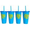 Greekgear Sigma Gamma Rho Glitter Color Changing Cup 4-Pack