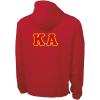 Kappa Alpha Tackle Twill Lettered Pack N Go Pullover(Red)