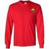 Kappa Alpha Fraternity Crest Longsleeve Tee(Red)