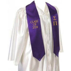 Greekgear Sigma Pi Embroidered Graduation Sash Stole