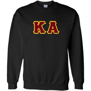Kappa Alpha Lettered Crewneck(Black)