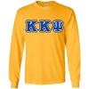 3 Color Twill Kappa Kappa Psi Custom Twill Twill-Long-Sleeve-Tee(Gold)
