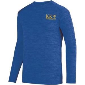 Kappa Kappa Psi World Famous Dry Fit Tonal Long Sleeve Tee(Royal Blue)