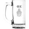Greekgear Phi Chi Glass Engraved 25 Ounce Mug