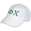 Phi Chi Greek Hat(White/Green)
